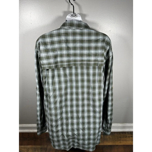 TIMBERLAND Mens Button Down Check Shirt XL Blue Tan - Picture 4 of 7